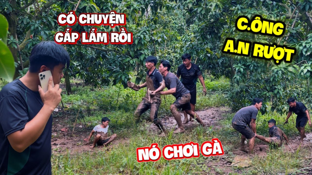 Cả team hoảng hốt bỏ chạy bò càng khi nghe tin caramen kêu lấy gà về ăn  | HoàiPhong TV