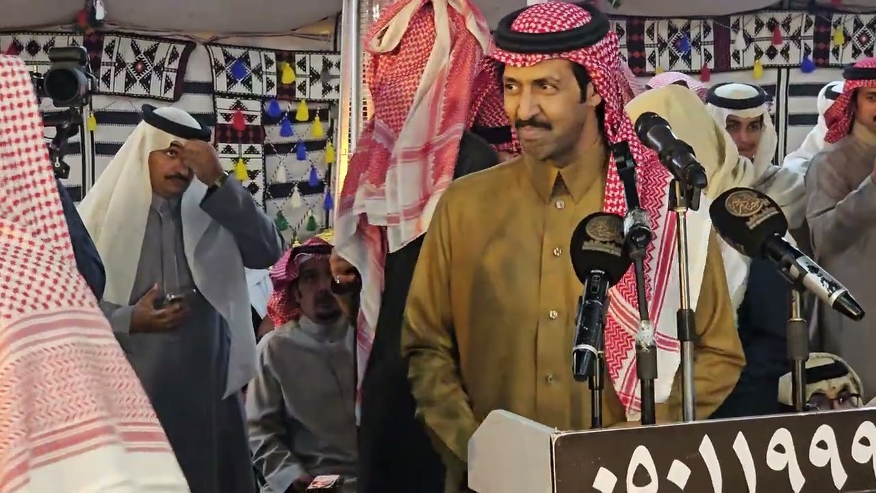 تركي الميزاني محمد العازمي حفل الشاعر فلاح المورقي الرياض 1446/7/24