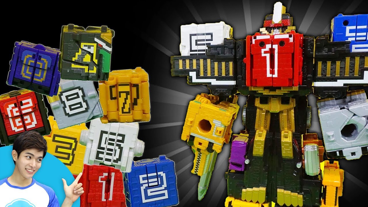 Кевин PowerRanger AnimalForce Wild AnimalKing RideKing Transformation | CarrieAndPlay
