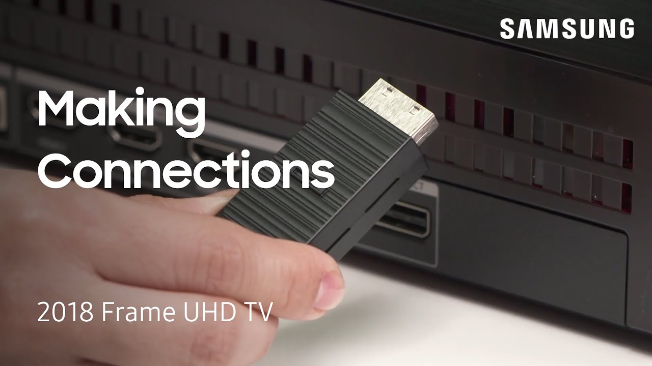 Connect the One Invisible Cable and One Connect Box to Your 2018 Frame UHD or Q9FN TV | Samsung US