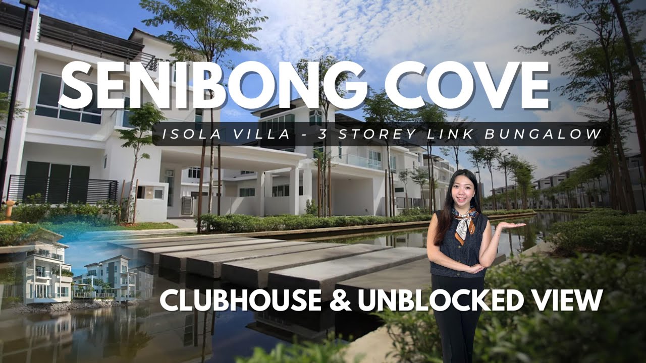 3-Storey Link Bungalow with Unblocked View | Senibong Cove Isola Villa