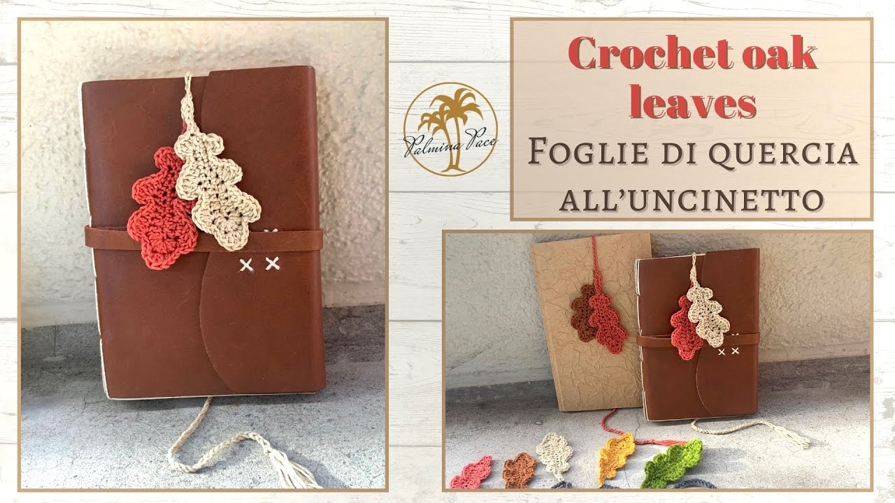 🇺🇸🇮🇹Crochet oak leaves - Foglie di quercia all'uncinetto