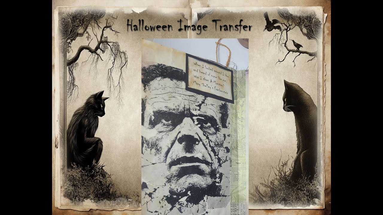 Halloween Journal Image Transfer| Paper Replay