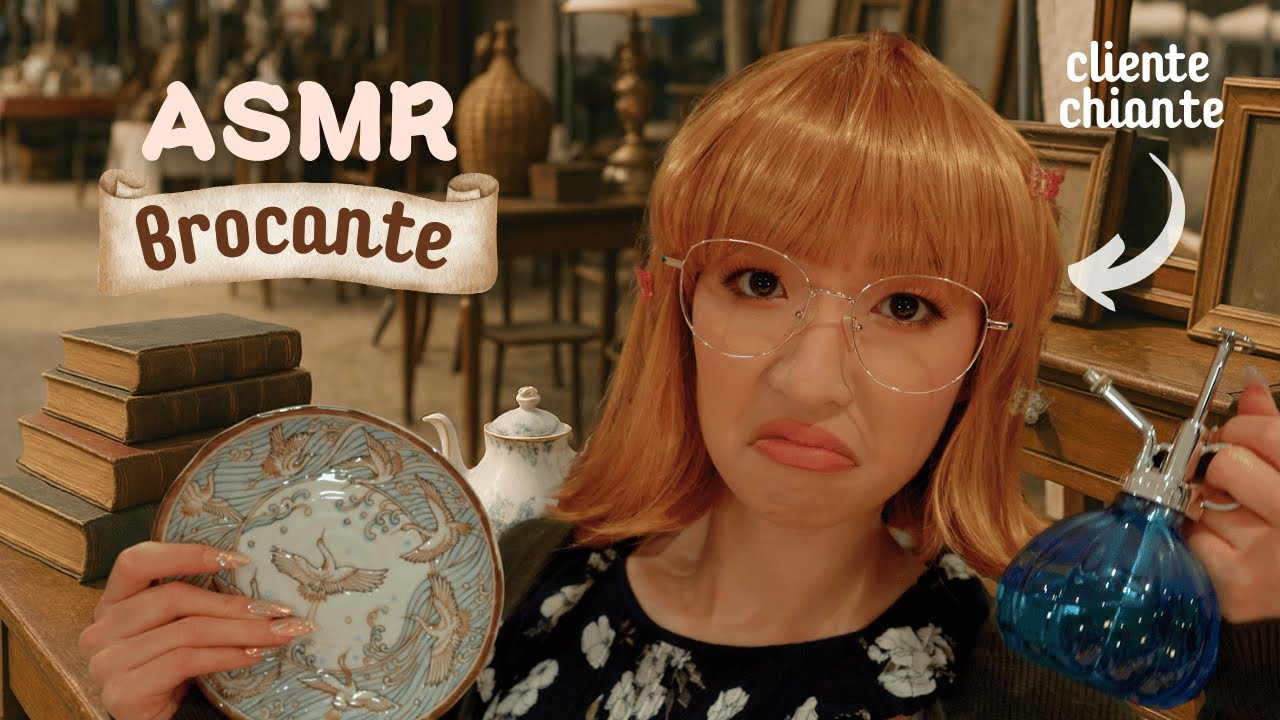 ASMR Brocante 📦 La cliente qui inspecte tous les objets… (roleplay) 👩🏻‍🦰