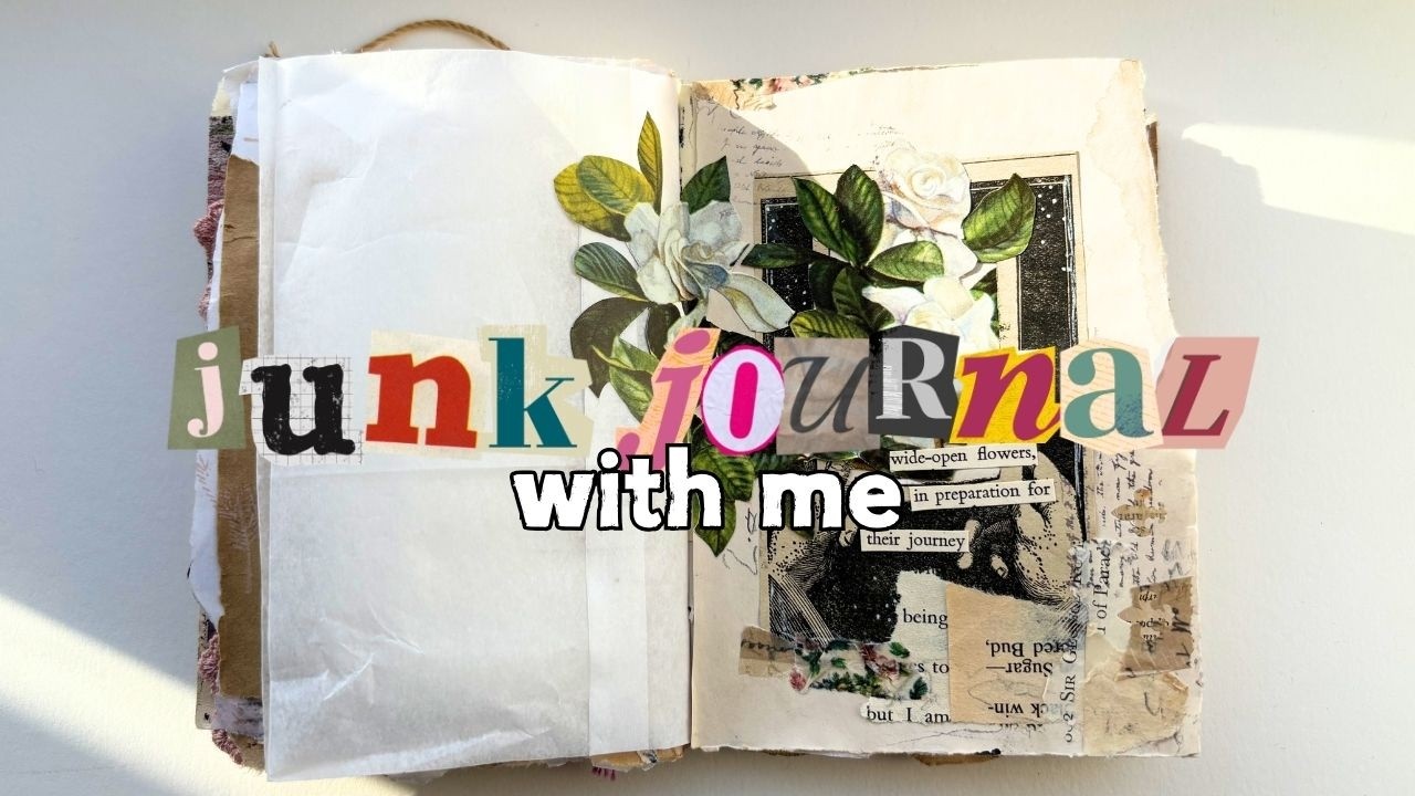 How I collage in my junk journal 💫 Tips & process
