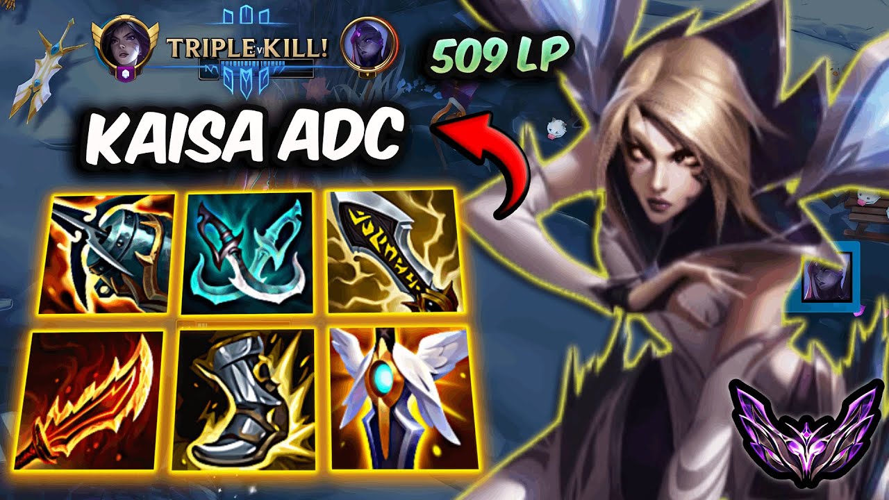 Kaisa vs Ashe ADC ( TripleKill ) Korea Master 509 LP | Patch 25.24