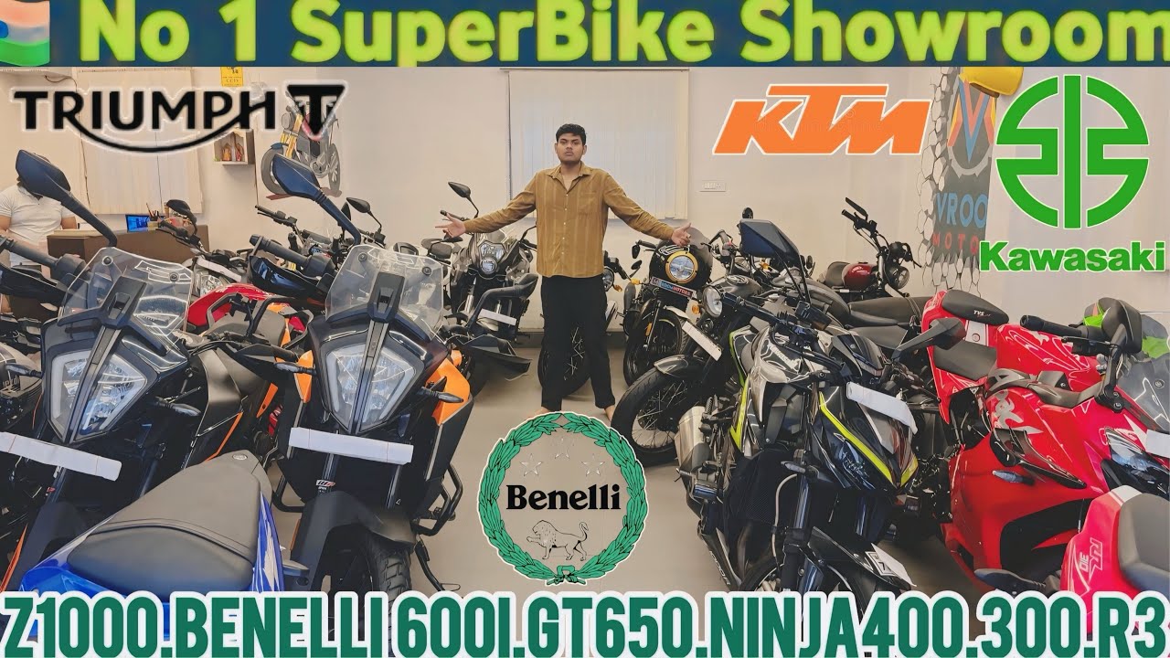 USED PREMIUM SUPERBIKES IN KOLKATA | VROOM MOTORS | STARTING FROM 99K Z1000,NINJA400,GT650,BENELLI