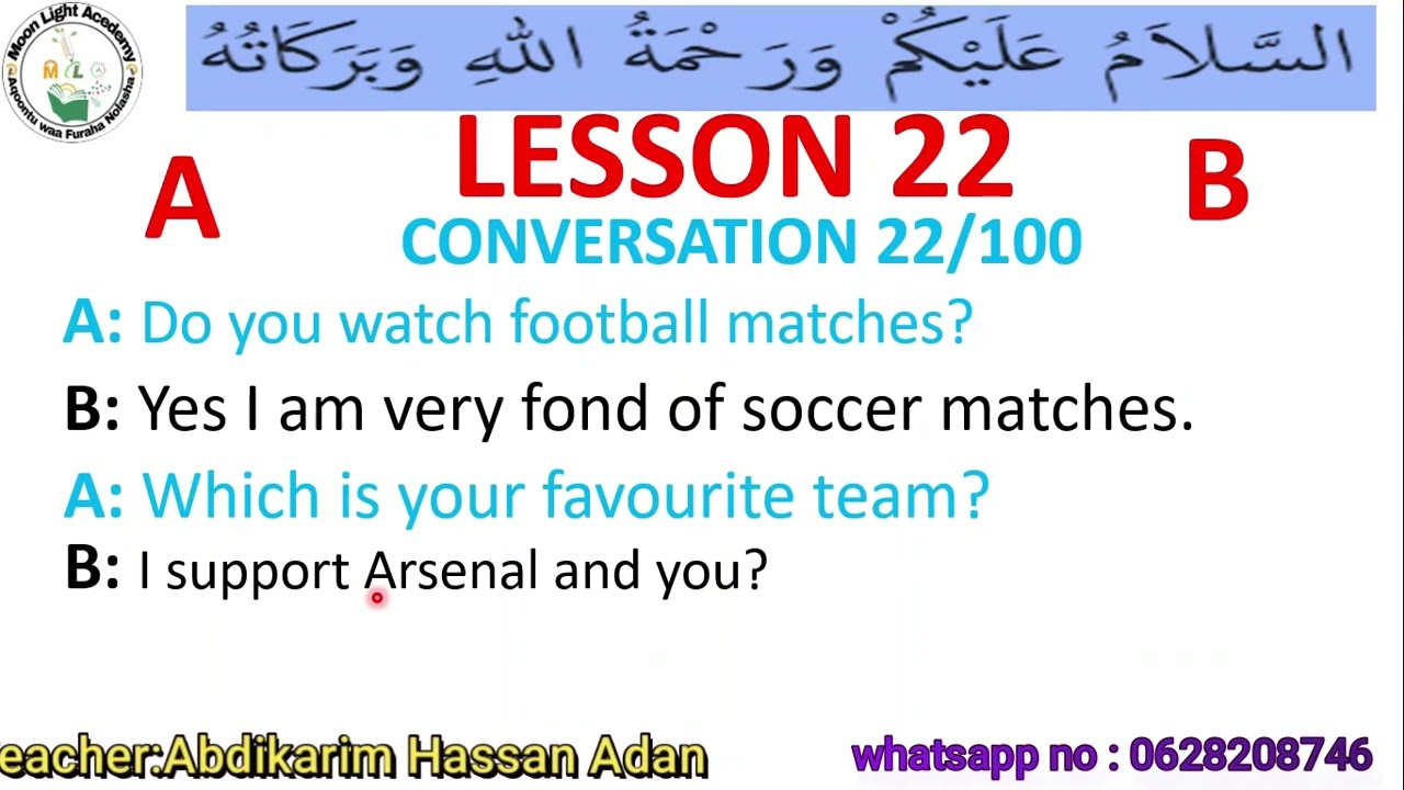 barashada luuqada englishka conversation 22 @mwalimukiswahili subscribe plz 🙏 ♥
