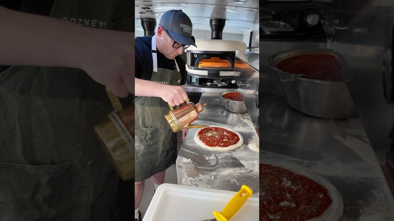 Classic Neapolitan Pizza Marinara baked in 73 seconds in the @gozney Dome.