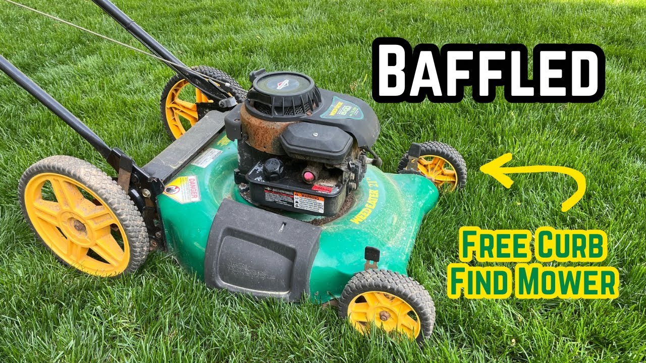 Free Curb Find WeedEater 21” Push Mower - Let's See What it Needs