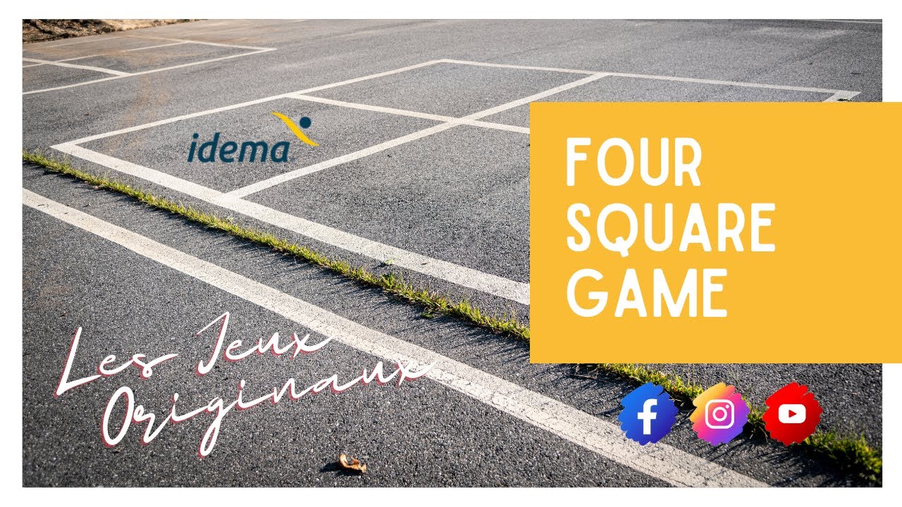Le jeu de cours d'#école le plus demandé par les #enfants  😱 - le Four Square Game 🇺🇸