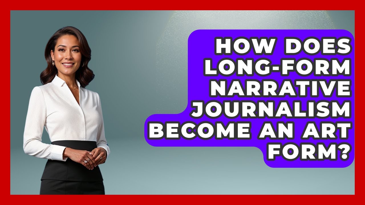 How Does Long-form Narrative Journalism Become An Art Form? - Journalism Explained