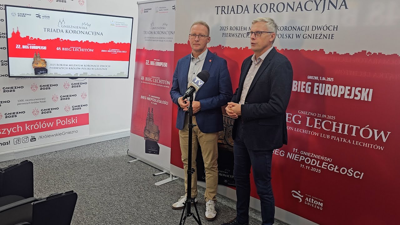 Gnieźnieńska Triada Koronacyjna - statuetka dla biegaczy, którzy ukończą trzy gnieźnieńskie biegi