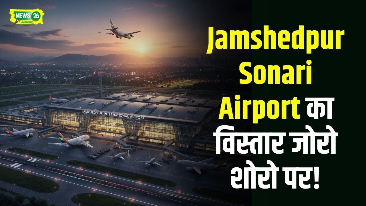 Jamshedpur Sonari Airport का विस्तार तेज़ी पर! जल्द एयरपोर्ट से सटी सड़कें होंगी एयरपोर्ट के अंदर!