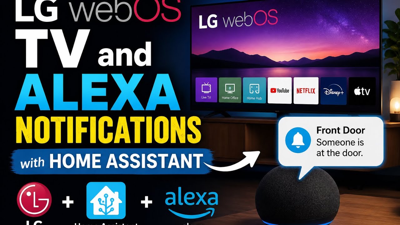 LG webOS TV and Alexa Notifications with Home Assistant #homeassistant #webos #alexa #smarthome