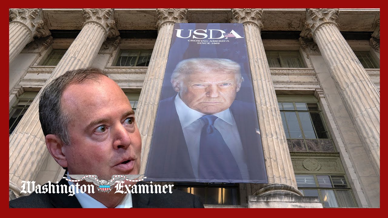 Schiff report details thousands spent on Trump posters hanging from federal buildings