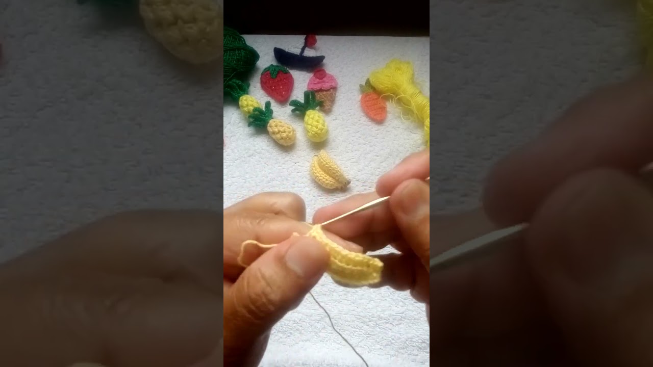 #saiba como fazer banana de crochê