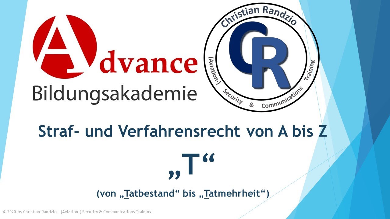 Straf  und Verfahrensrecht zur Sachkunde nach § 34a GewO   Begriffsbestimmungen T