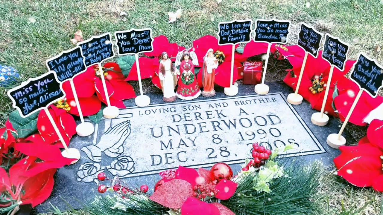 Derek Underwood - Christmas 2017 Tribute Video. My Visit to Gravesite in Missouri.