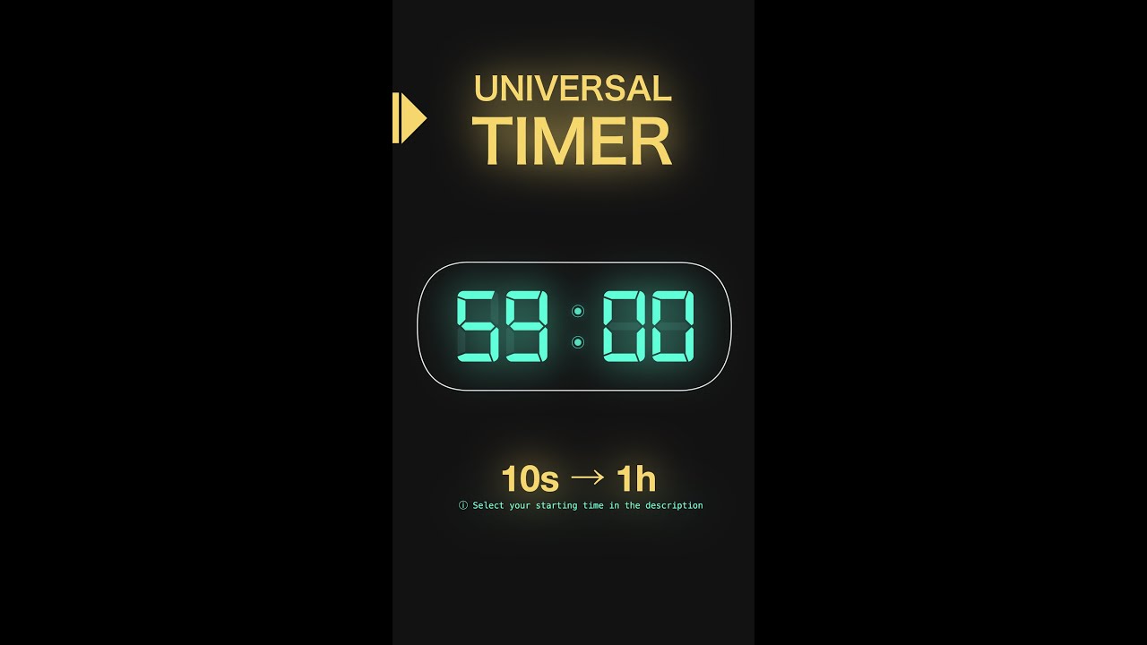 Universal Timer  ⏱️ 10s → 1h