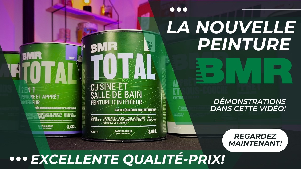 Nouveauté! Peinture de marque privée BMR : Performance surprenante et qualité-prix redoutable!