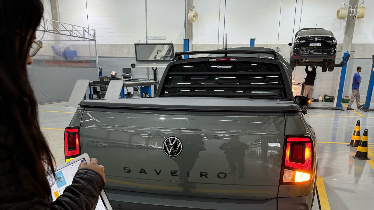 Primeira revisão da Saveiro TrendLine 2024 # Inspeção na VW Rodac