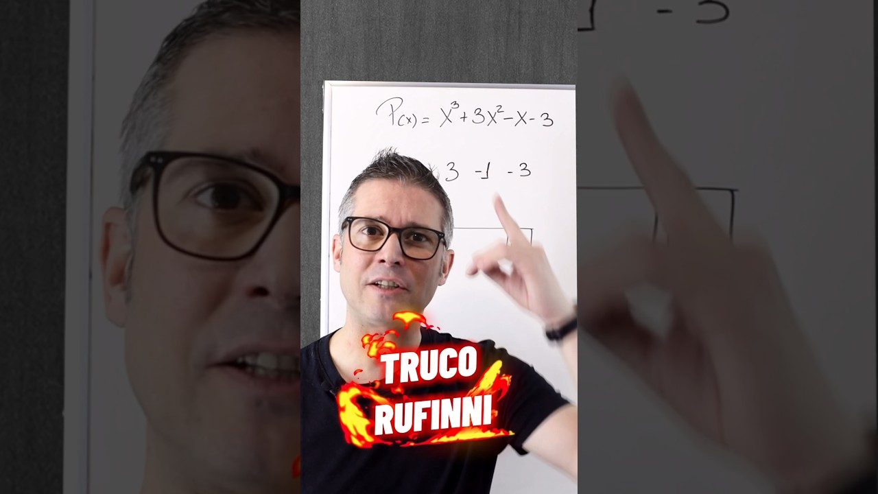 ✅ Truco en RUFFINI #matem&aacute;ticas #ruffini #truco