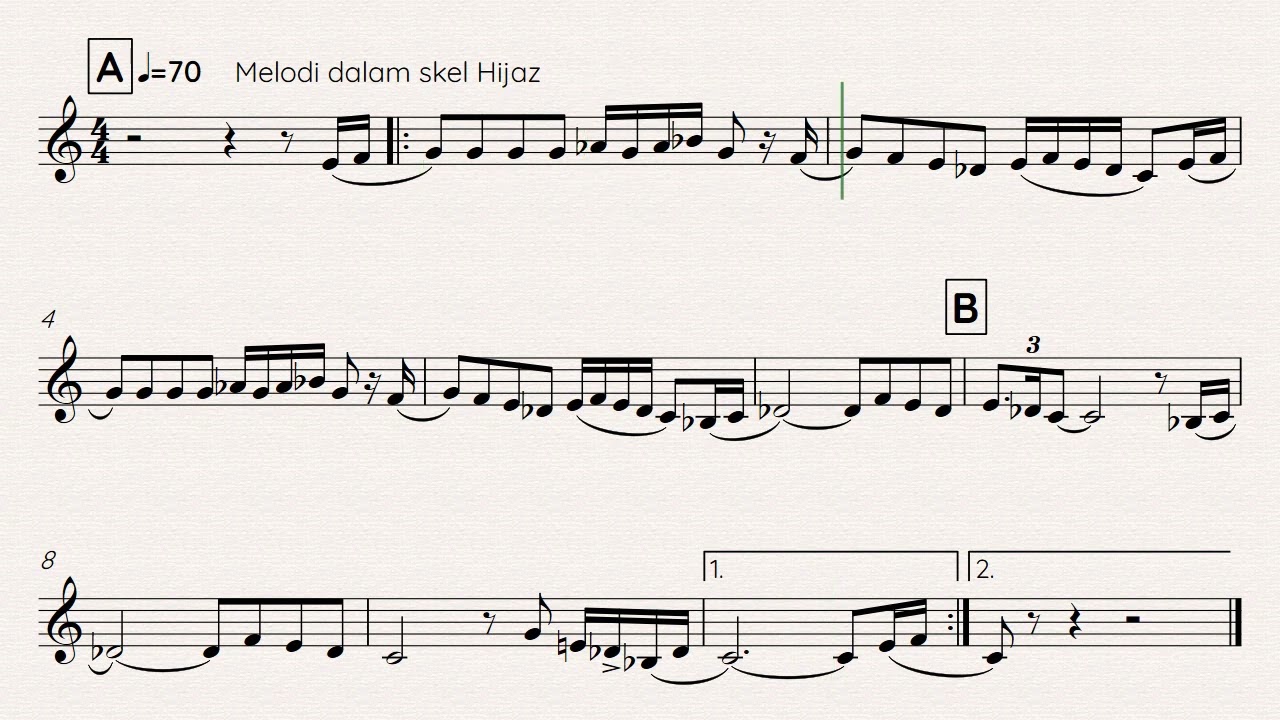 Latihan dalam skel Hijaz