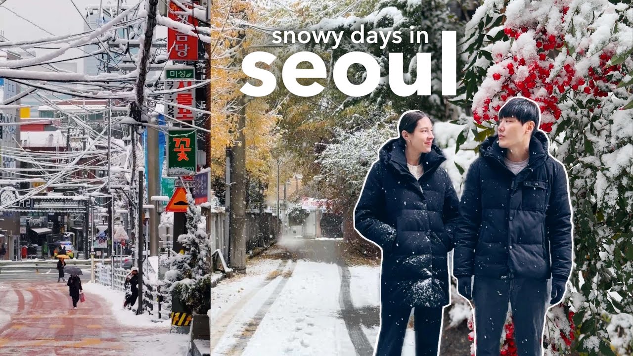 record breaking snow in seoul ❄️ martial law?? korean winter food, cozy apartment vibes | vlog