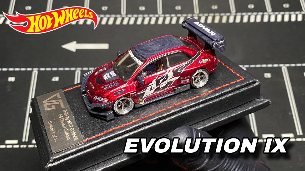 Custom Hotwheels Lancer Evo IX Time Attack Fast And Forious Livery