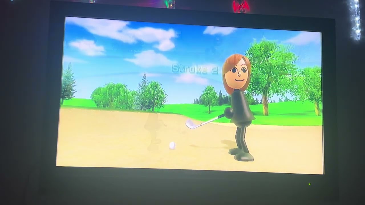 Wii Sports Golf 9 holes 4 players