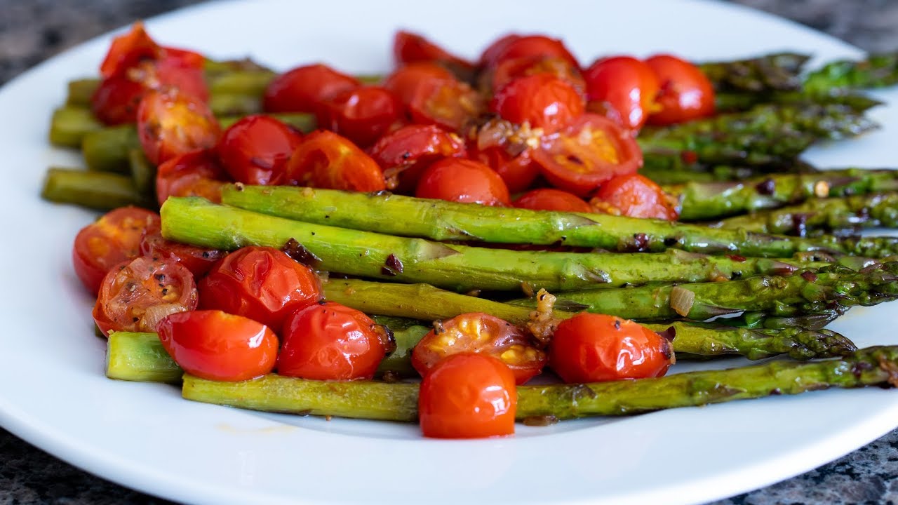 Sautéed Asparagus With Cherry Tomatoes