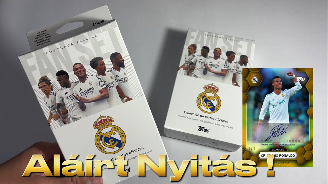 Real Madrid Fan set Topps dobozok -Au Bontás