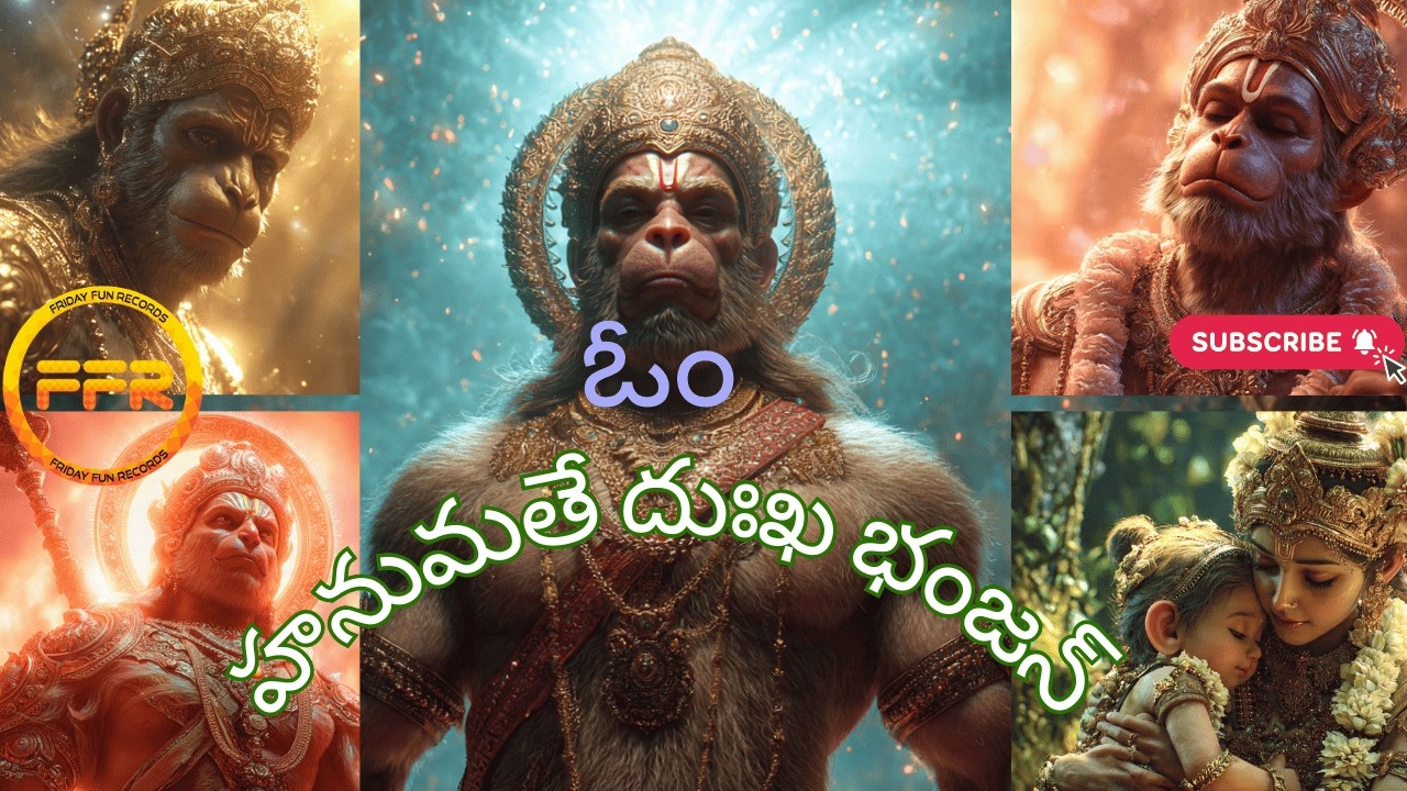 Om Hanumate Dukh Bhanjan | ఓం హనుమతే దుఖ్ భంజన్ | Hanuman Mantra Telugu Lyrical