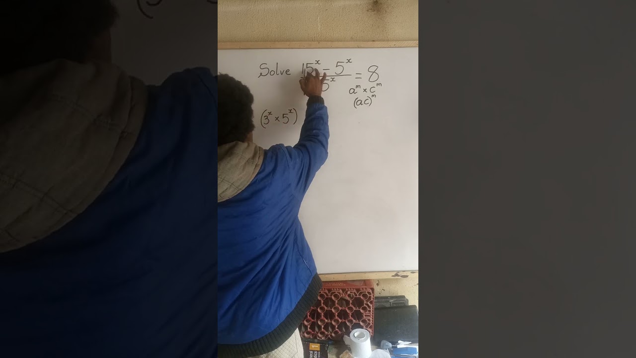 Solve the Exponential Equation@velianobasicmathsonline #exponents #mathskills