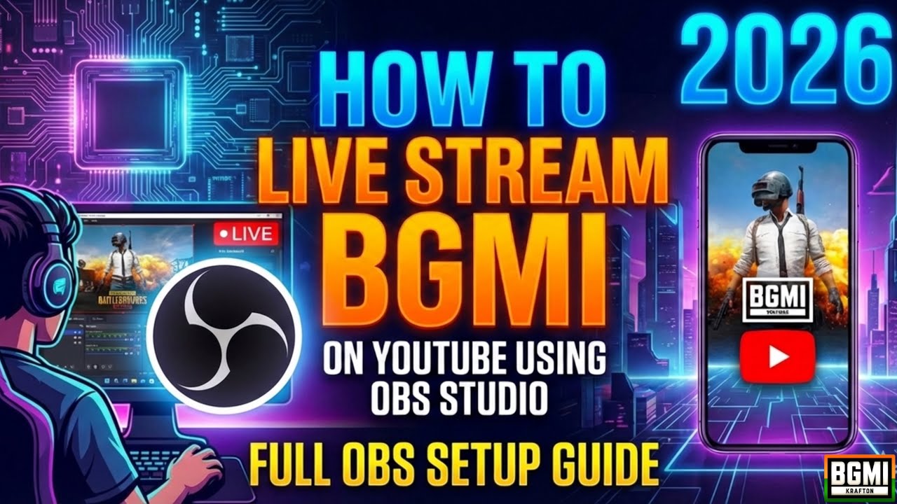 HOW TO LIVE STREAM BGMI ON YOUTUBE USING OBS STUDIO AND DOUWAN 🔥Lap\PC Livestream setup #livestream