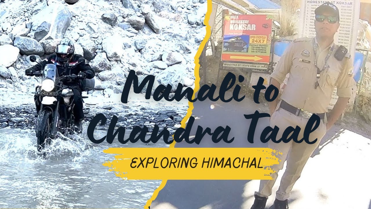 Manali to ChandraTal Lake on bike | Police ne roka 😮😮 |Ep.4| travel with manikaran| Spiti Valley |