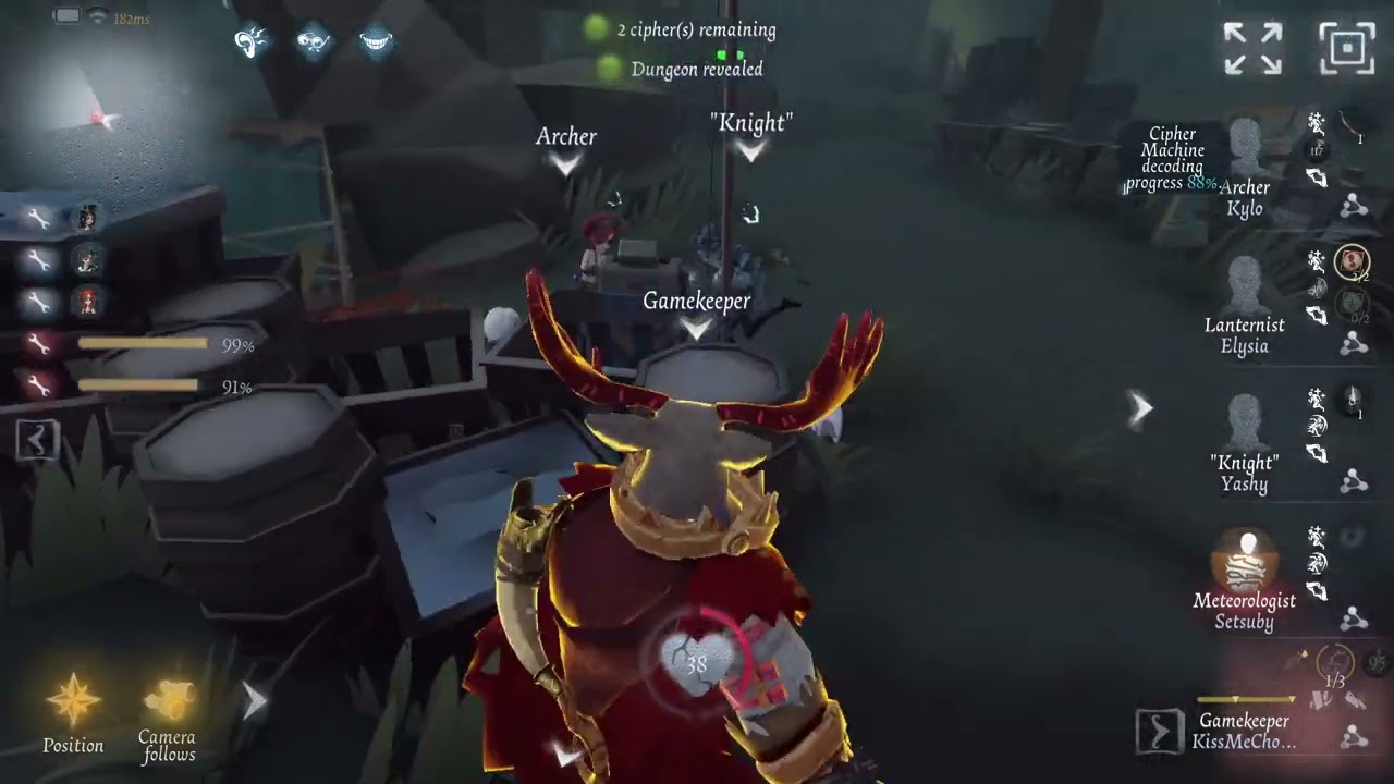 Gamekeeper got too excited with a cipher | Identity V