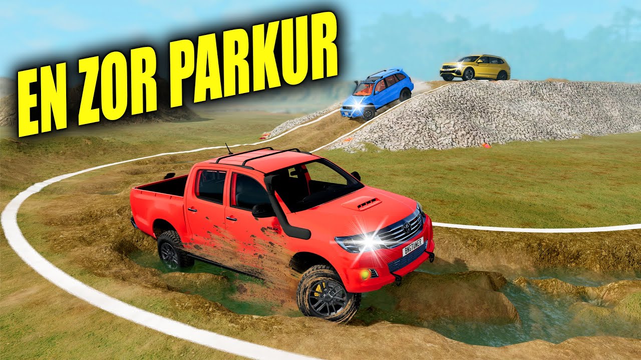 OFF-ROAD HARİTASINDA ARAÇLARIN KAPIŞMASI // BeamNG.drive