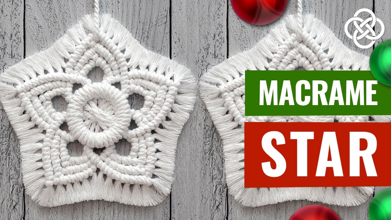 Звезда в технике макраме | Макраме DIY  | Урок макраме