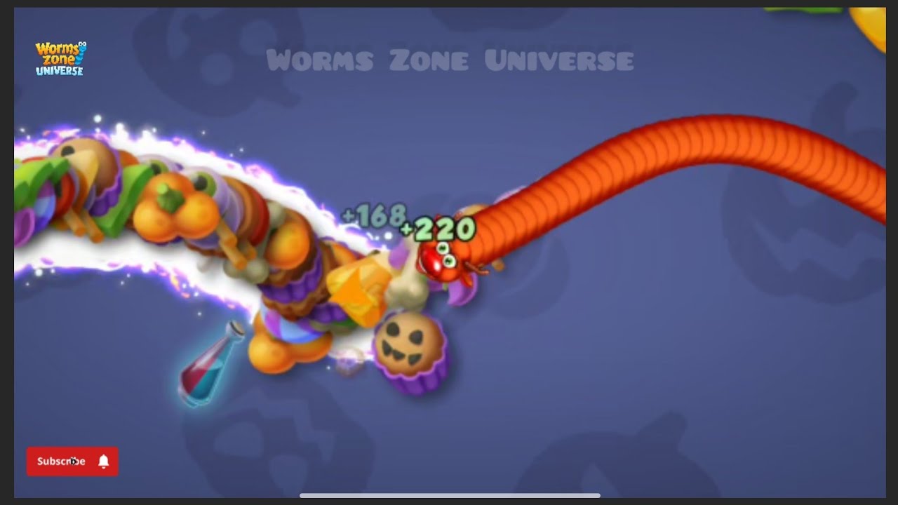 Red Worm Devours Halloween Feast?! +388 Points in 3 Seconds!