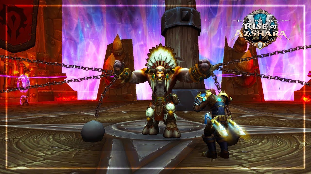 Baine Bloodhoof Scenario & Cutscene | Saurfang, Thrall & Jaina | Patch 8.2 Rise of Azshara