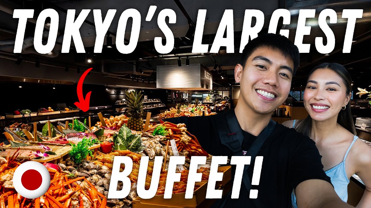 INSANE $80 Seafood BUFFET in Tokyo, Japan! 🇯🇵 (Ginza Happo Buffet) 