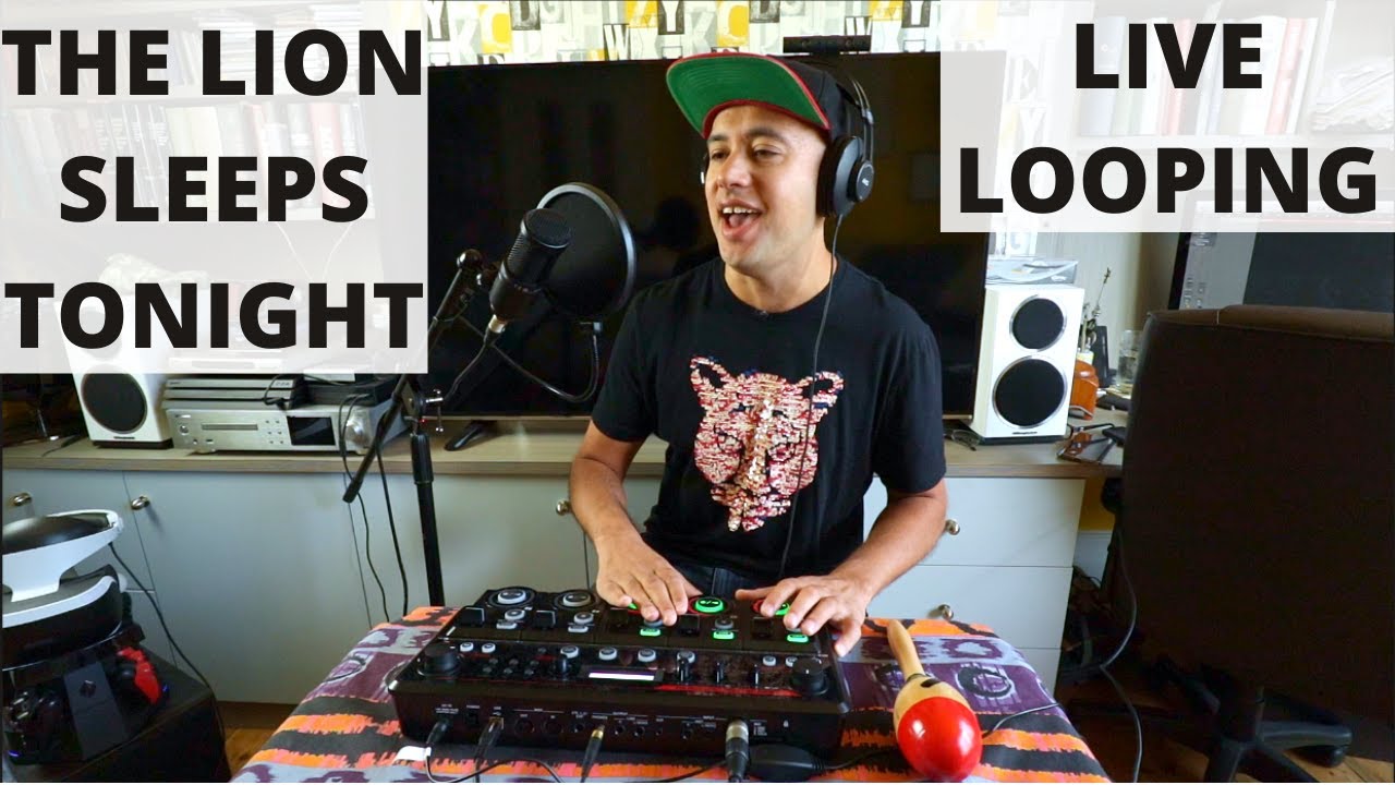 The Lion Sleeps Tonight - live loop acappella with BOSS RC-505