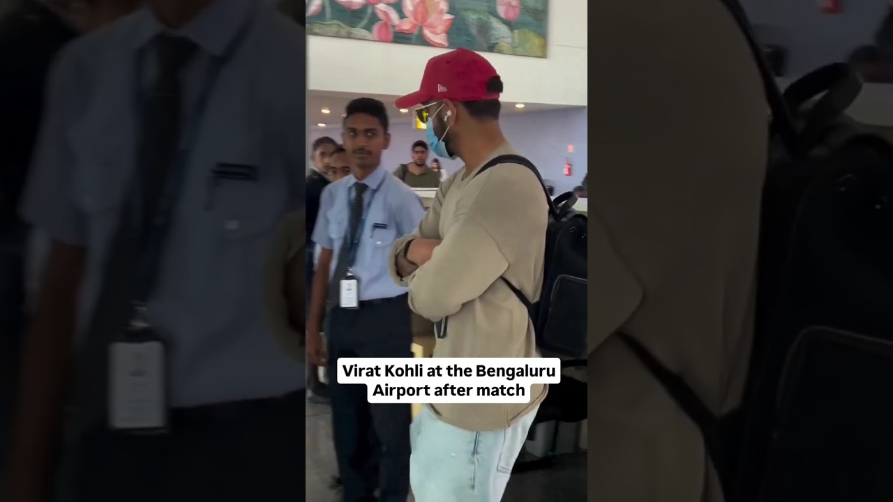Virat Kohli at Bengaluru Airport ♥️🤌🚀🔥🔥 