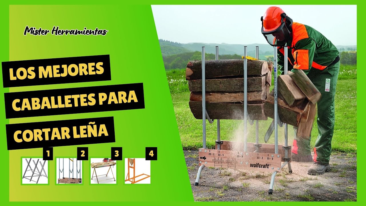 5 Mejores Caballetes para Cortar Leña con Motosierra ✅ Corta Troncos sin ayuda, con estos soportes