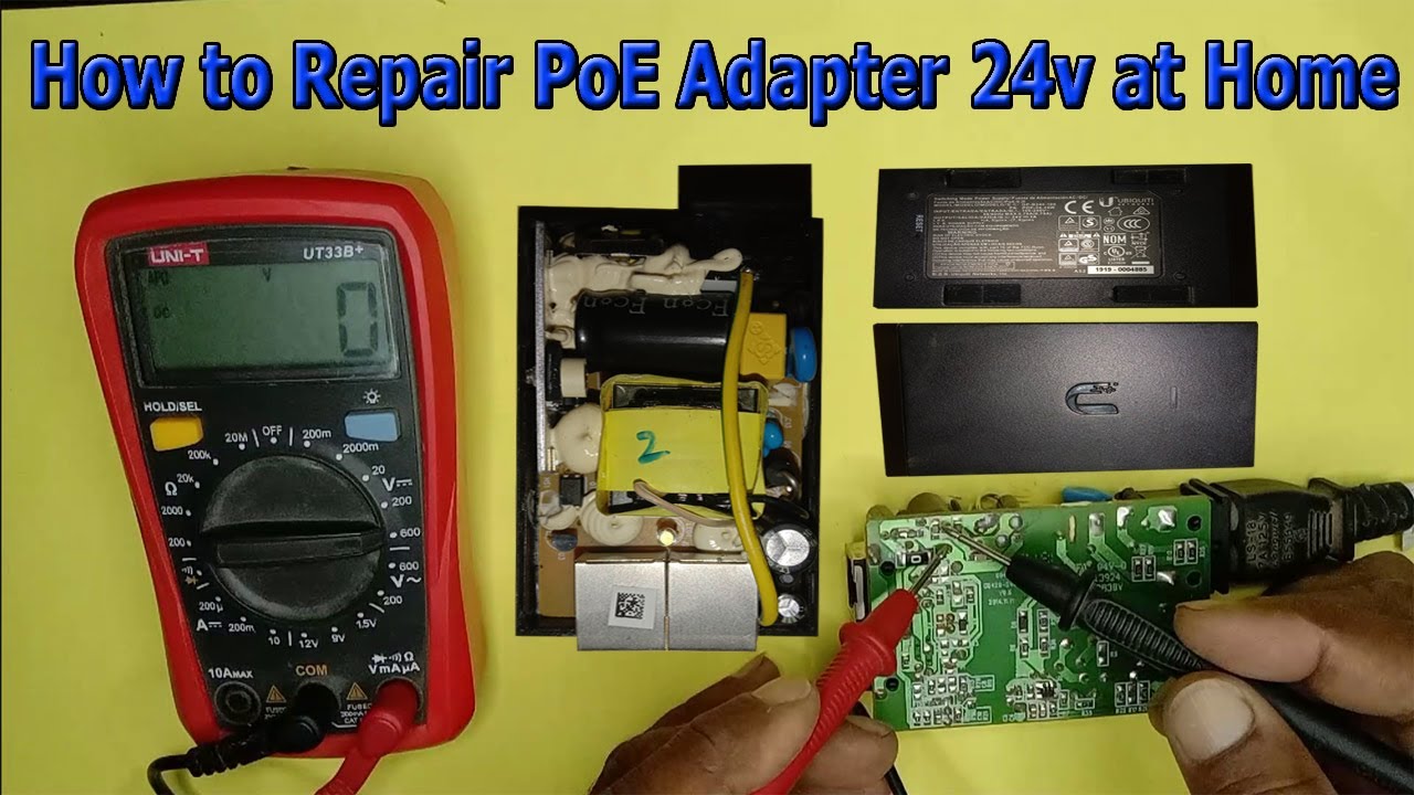 How to Repair PoE Adapter 24v at Home | How to Repair UBIQUITI POE with Technical Ahmad