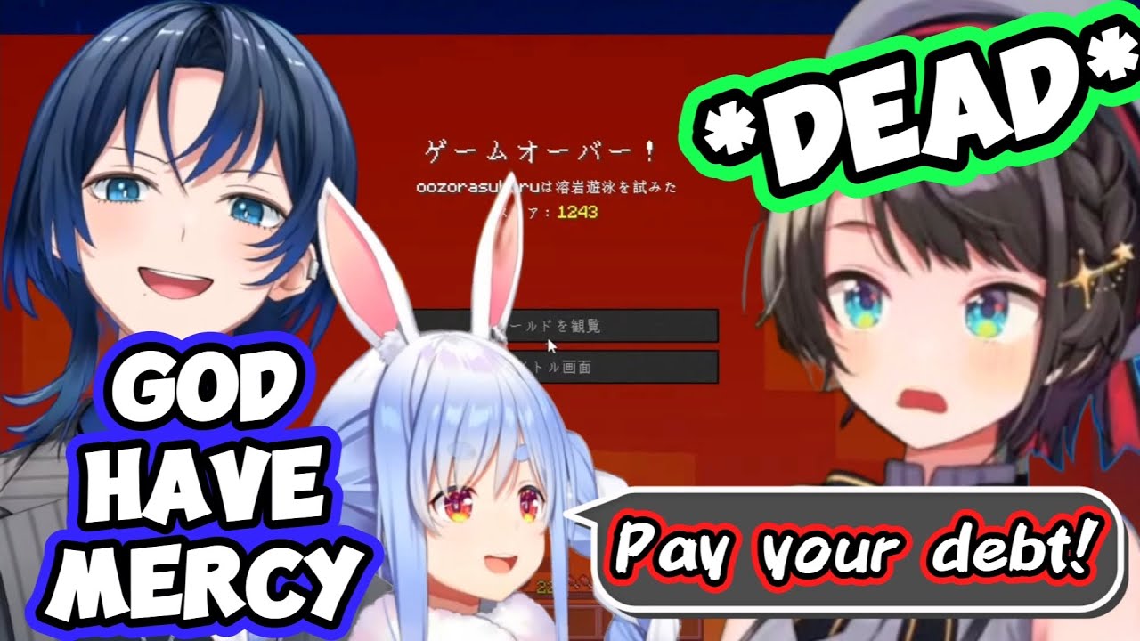 Pekora Makes Subaru Pay Her Debt In Minecraft With Real Money. . . 【Hololive】