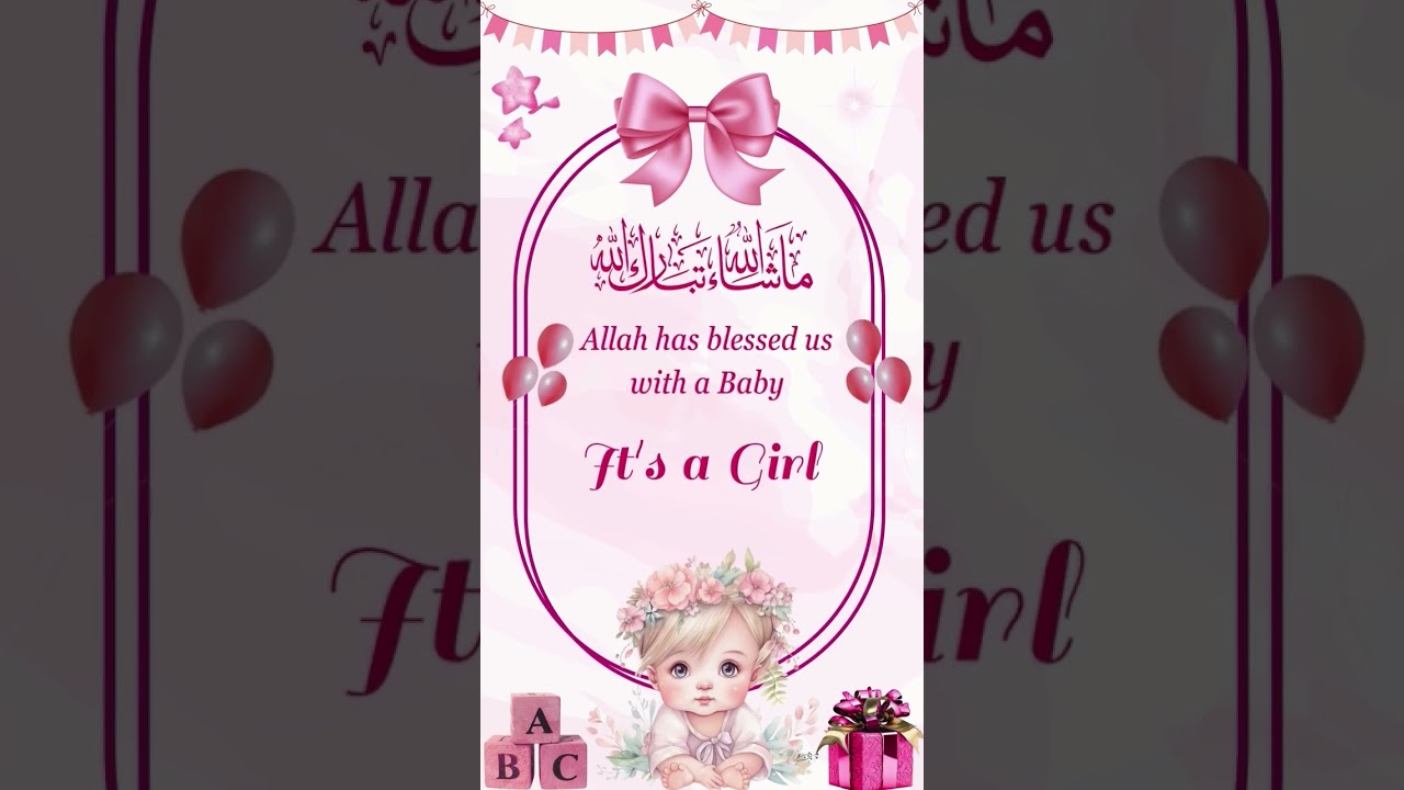 05/08/2025 Alhamdulillah💝Allah has blessed with a baby girl 👶💖#babygirl