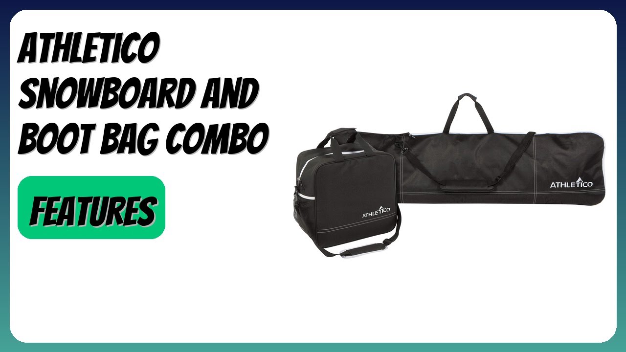 REVIEW (2026): Athletico Snowboard and Boot Bag Combo. Features